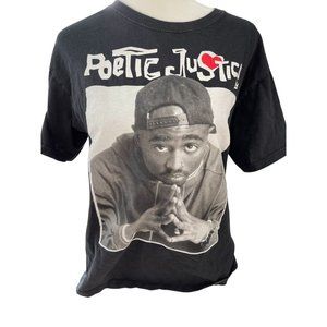 Poetic Justice Black Short Sleeve Tupac Tee